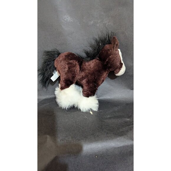 Ganz Webkinz Pink & Brown Plush Horses 8" Stuffed Animal Toys Soft & Cuddly - Picture 3 of 11